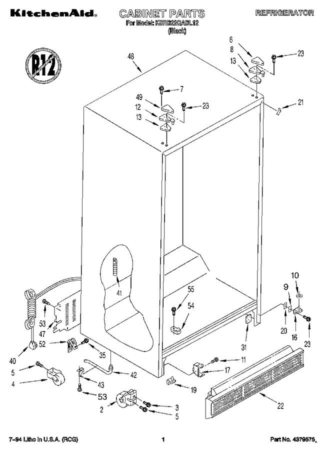 Diagram for KSRB22QABL12