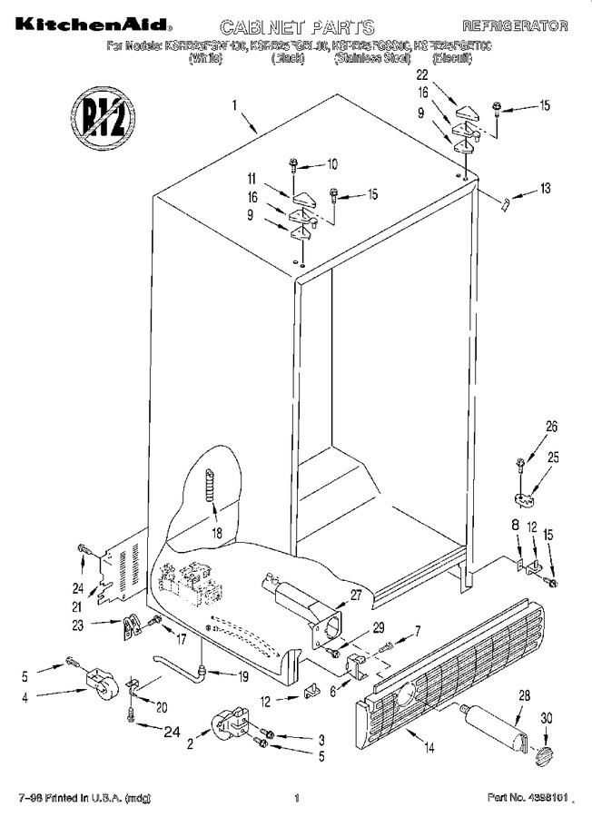 Diagram for KSRB25FGBL00