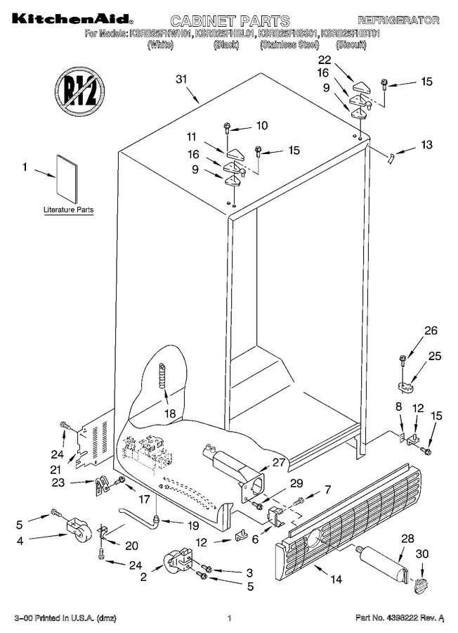 Diagram for KSRB25FHSS01