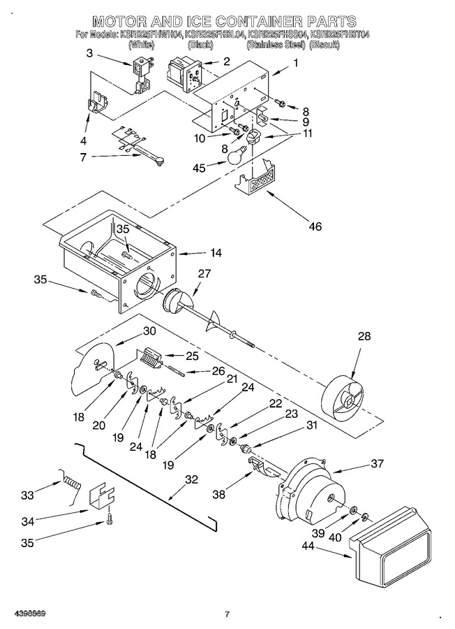 Diagram for KSRB25FHWH04