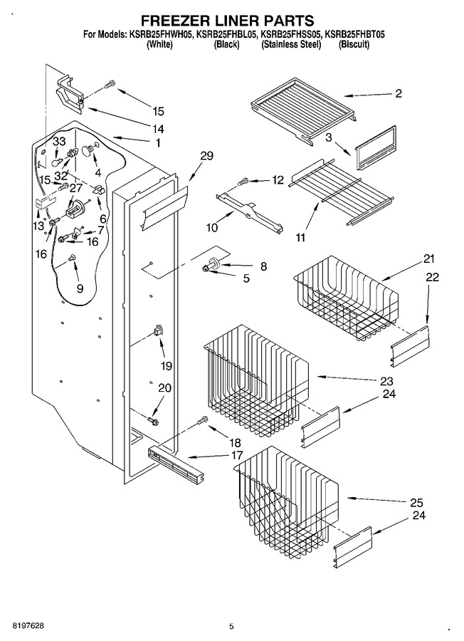 Diagram for KSRB25FHWH05