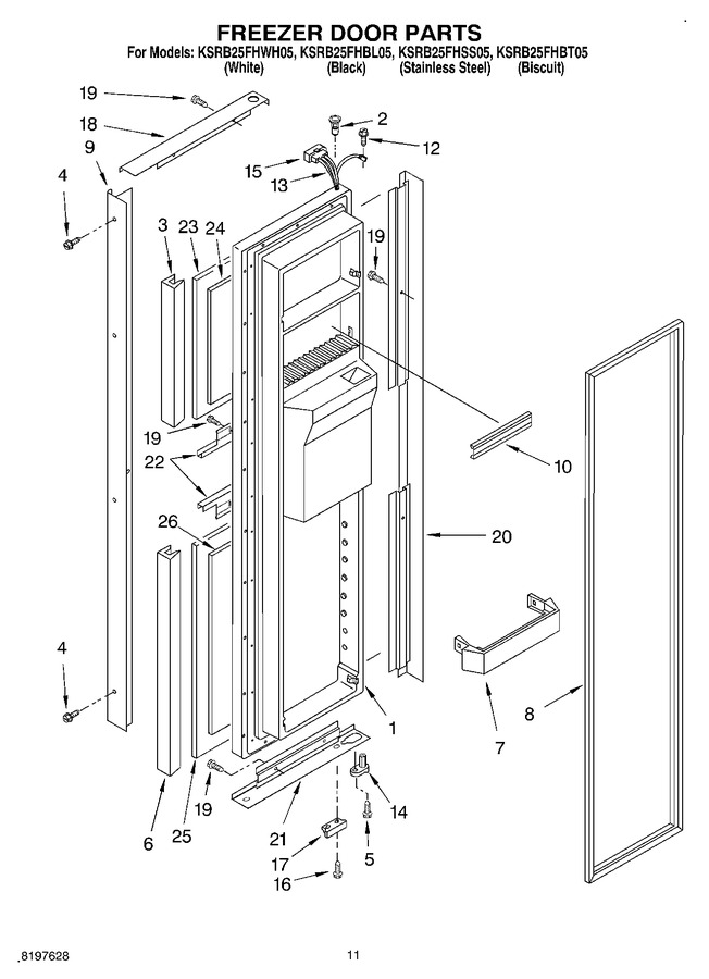 Diagram for KSRB25FHWH05