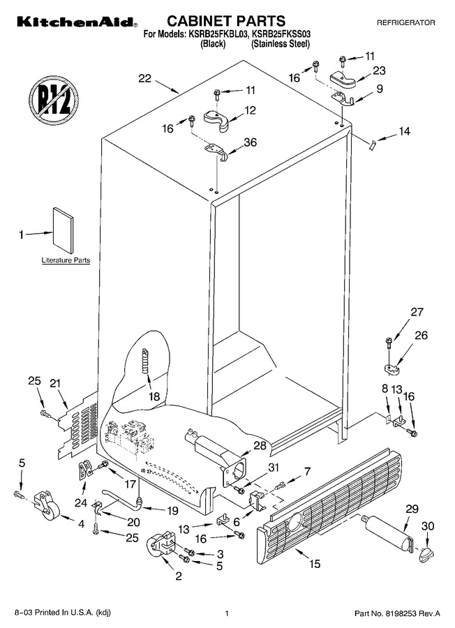 Diagram for KSRB25FKBL03