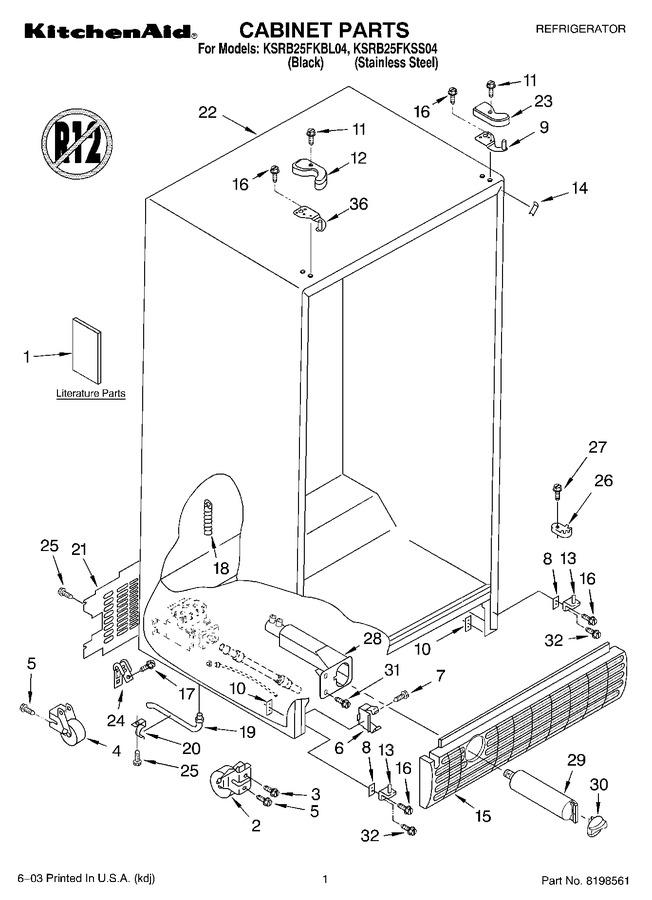 Diagram for KSRB25FKSS04