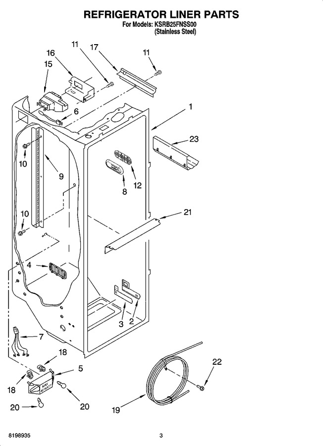 Diagram for KSRB25FNSS00