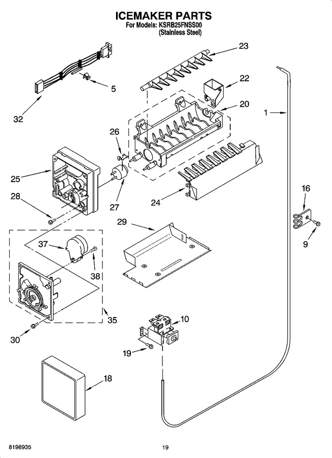 Diagram for KSRB25FNSS00