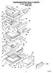 Diagram for 03 - Refrigerator Shelf Parts