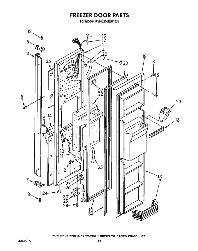 Diagram for KSRB25QXWH00