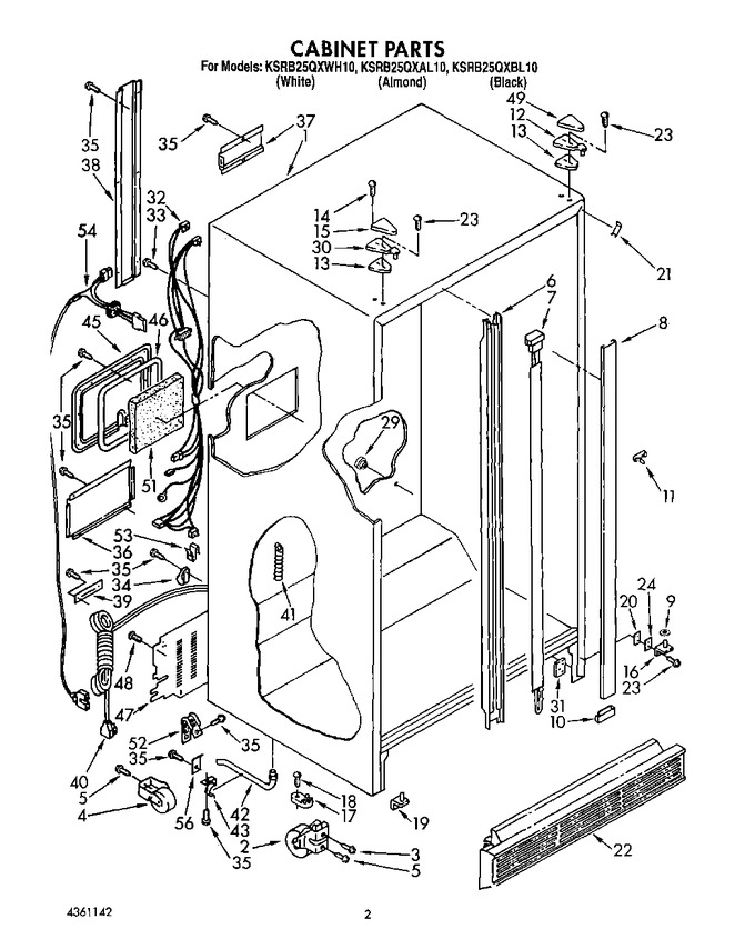 Diagram for KSRB25QXWH10