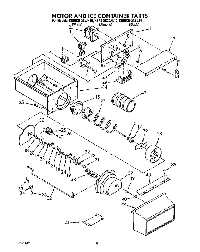 Diagram for KSRB25QXWH10