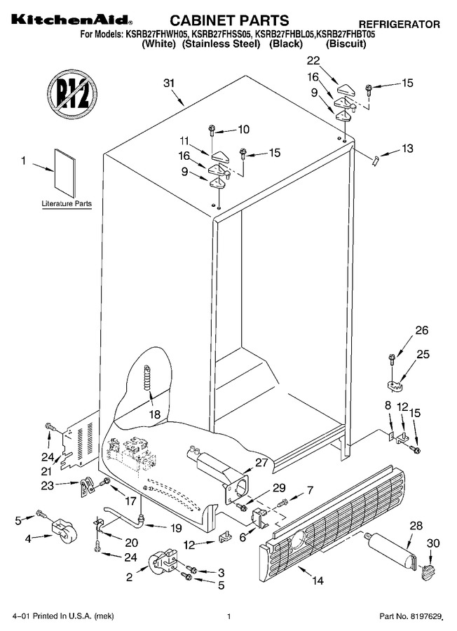 Diagram for KSRB27FHBT05