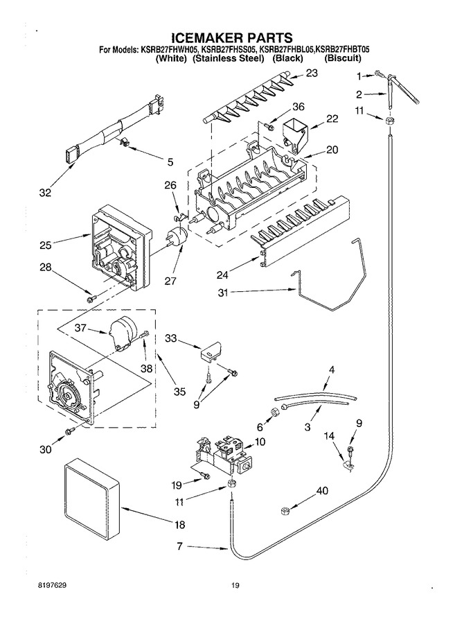 Diagram for KSRB27FHWH05