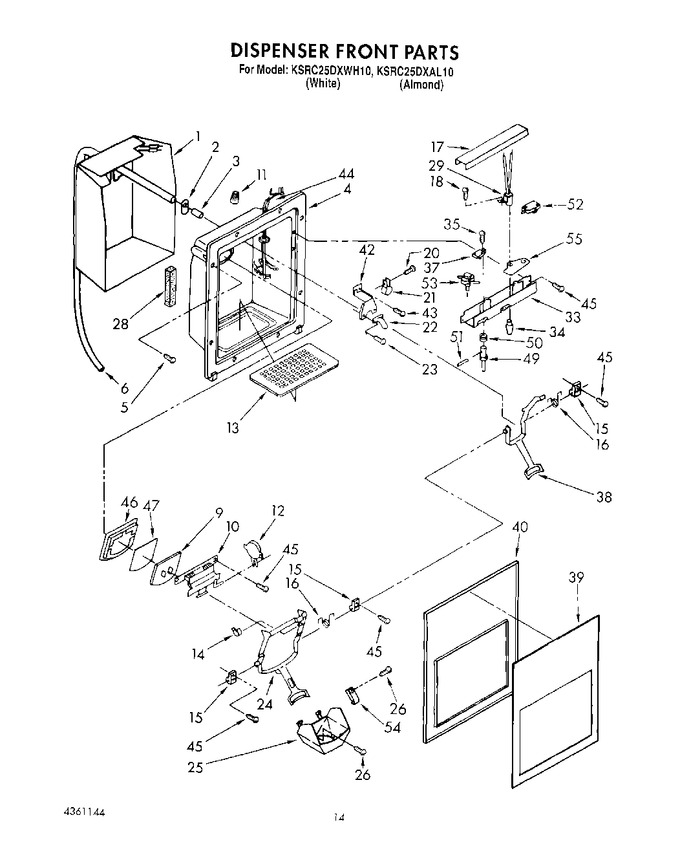 Diagram for KSRC25DXWH10