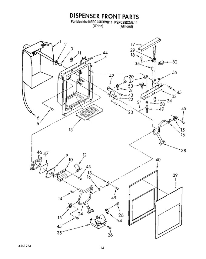 Diagram for KSRC25DXWH11