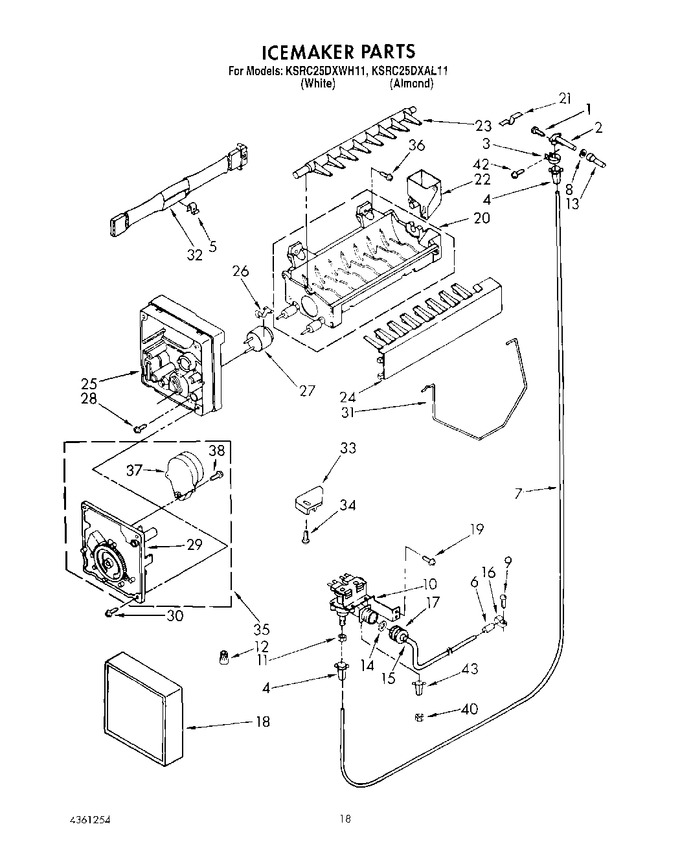 Diagram for KSRC25DXWH11