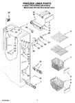 Diagram for 04 - Freezer Liner Parts