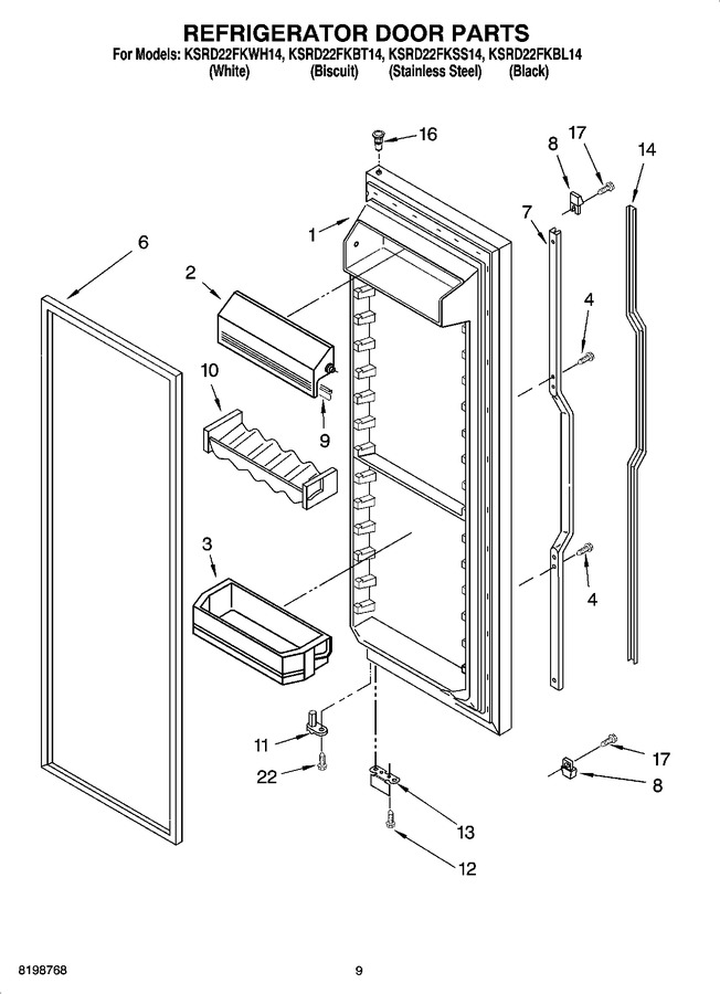 Diagram for KSRD22FKWH14