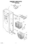 Diagram for 04 - Freezer Liner Parts