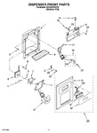 Diagram for 08 - Dispenser Front Parts