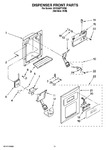 Diagram for 08 - Dispenser Front Parts