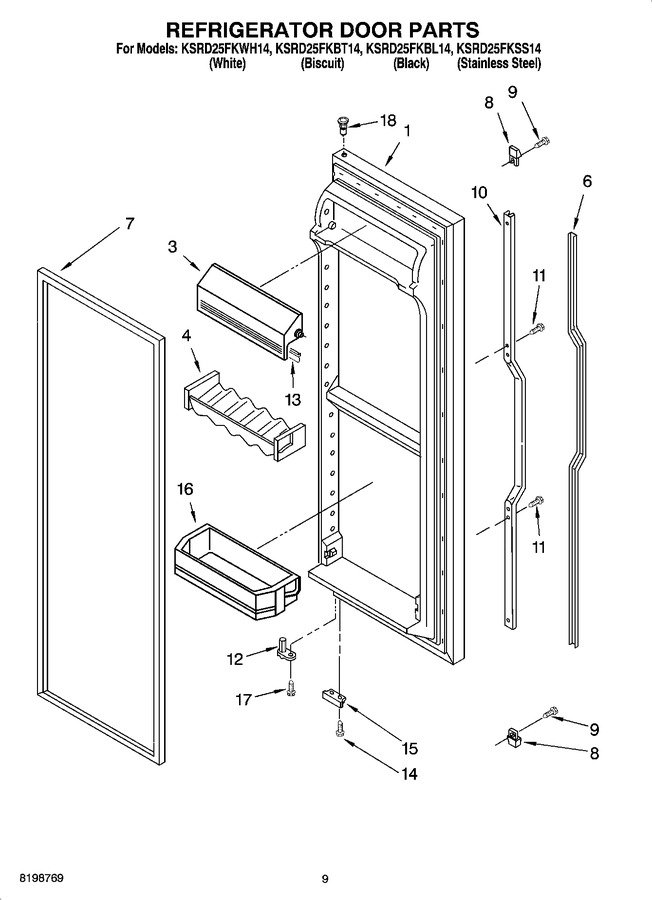 Diagram for KSRD25FKWH14