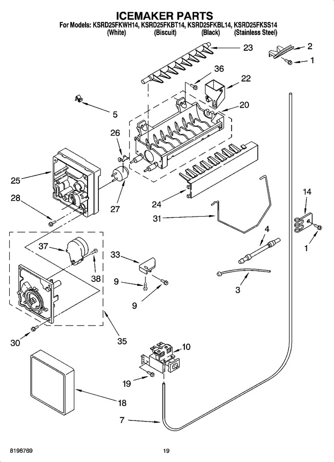 Diagram for KSRD25FKWH14