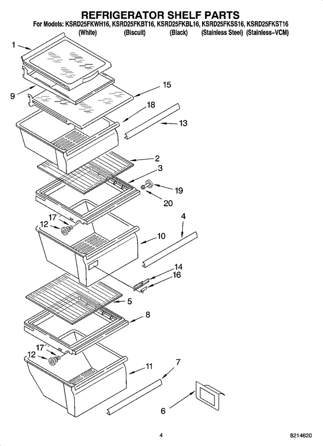 Diagram for KSRD25FKBL16