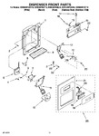 Diagram for 08 - Dispenser Front Parts