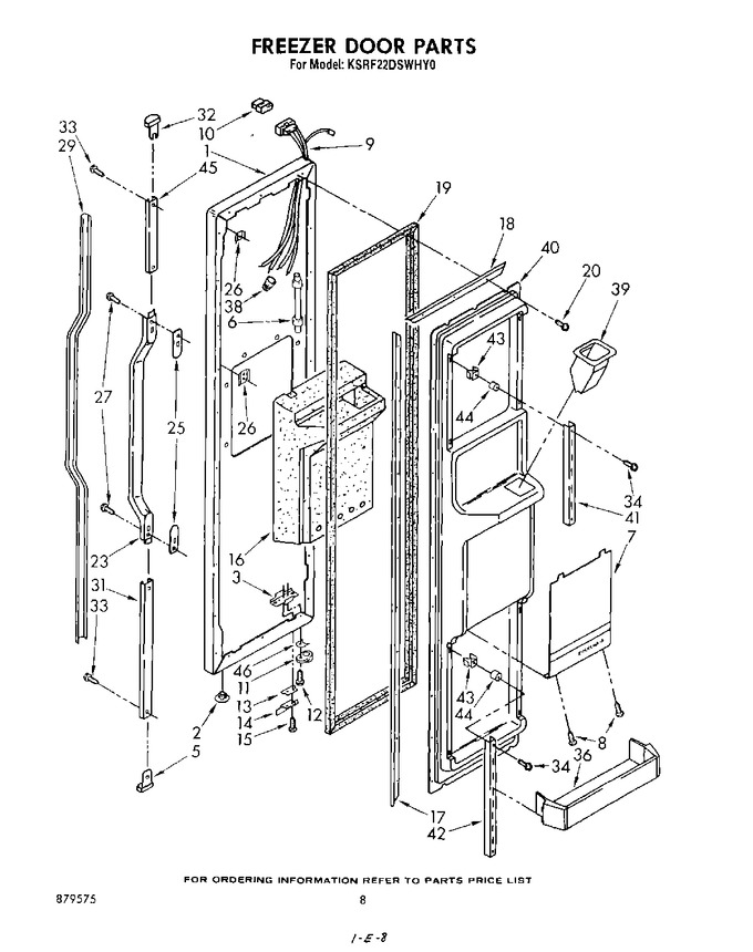 Diagram for KSRF22DSPLY0