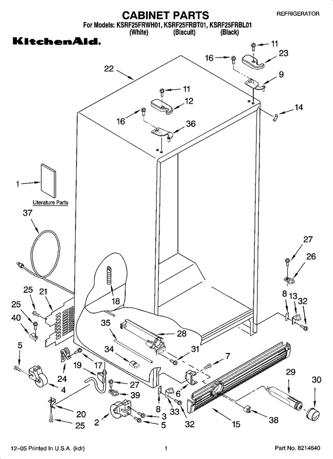 Diagram for KSRF25FRBL01