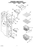 Diagram for 04 - Freezer Liner Parts