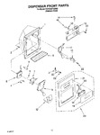 Diagram for 09 - Dispenser Front Parts