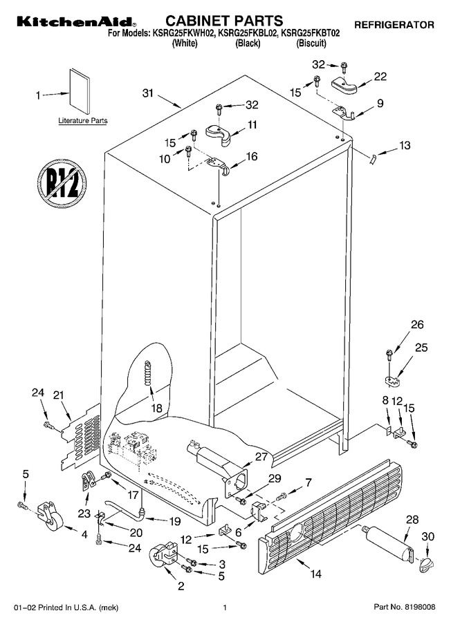 Diagram for KSRG25FKBT02