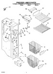 Diagram for 04 - Freezer Liner Parts