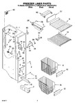 Diagram for 04 - Freezer Liner Parts