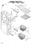 Diagram for 04 - Freezer Liner Parts