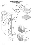 Diagram for 04 - Freezer Liner Parts