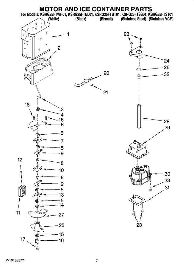 Diagram for KSRG25FTST01