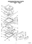 Diagram for 03 - Refrigerator Shelf Parts