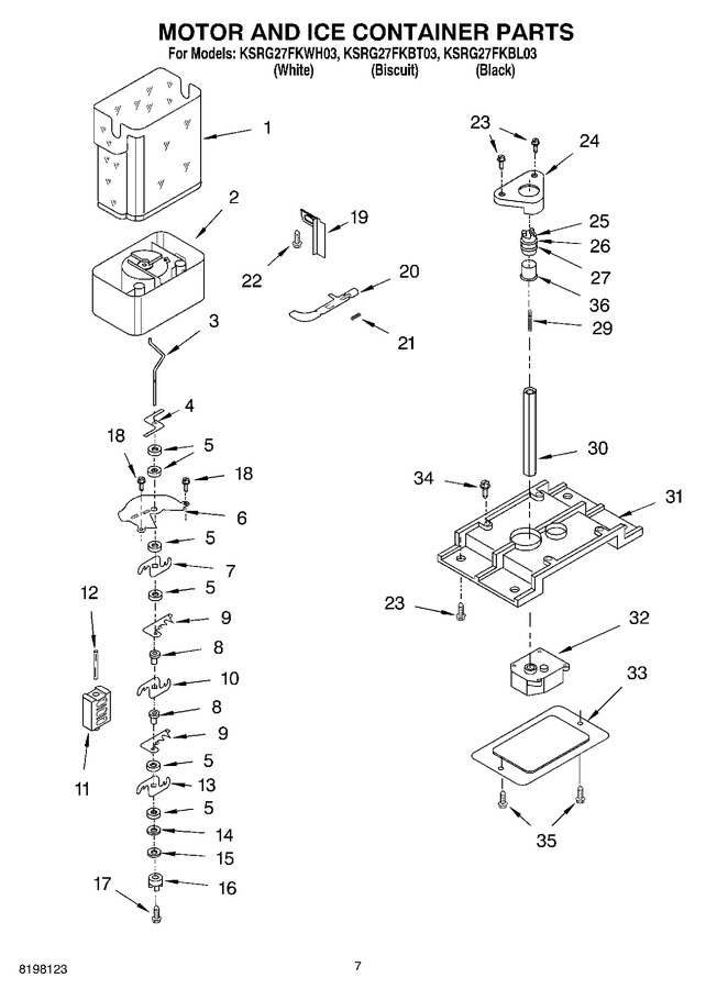 Diagram for KSRG27FKBL03