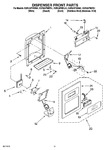 Diagram for 08 - Dispenser Front Parts