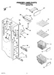 Diagram for 04 - Freezer Liner Parts