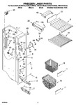 Diagram for 04 - Freezer Liner Parts