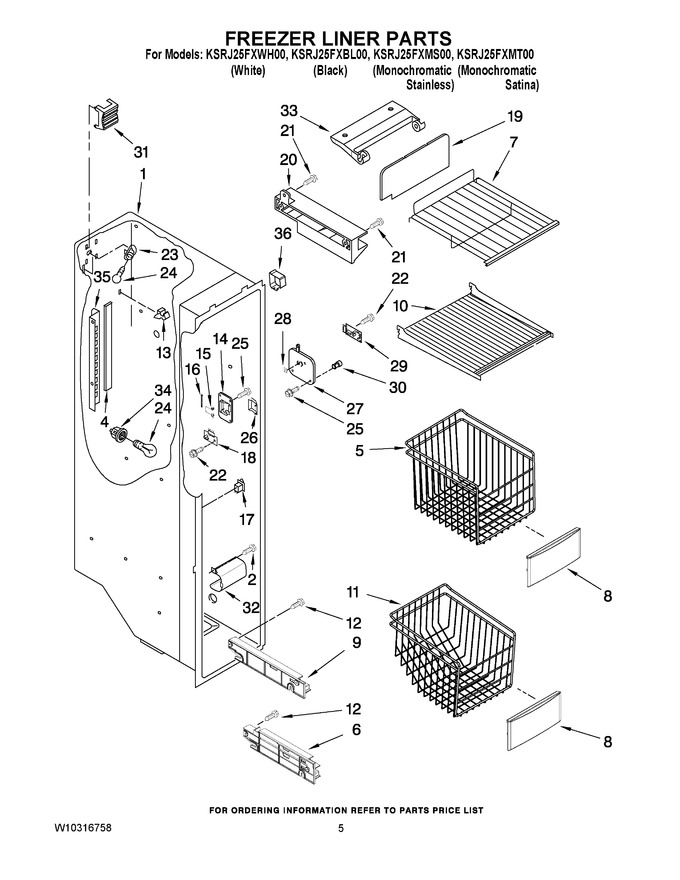 Diagram for KSRJ25FXMS00