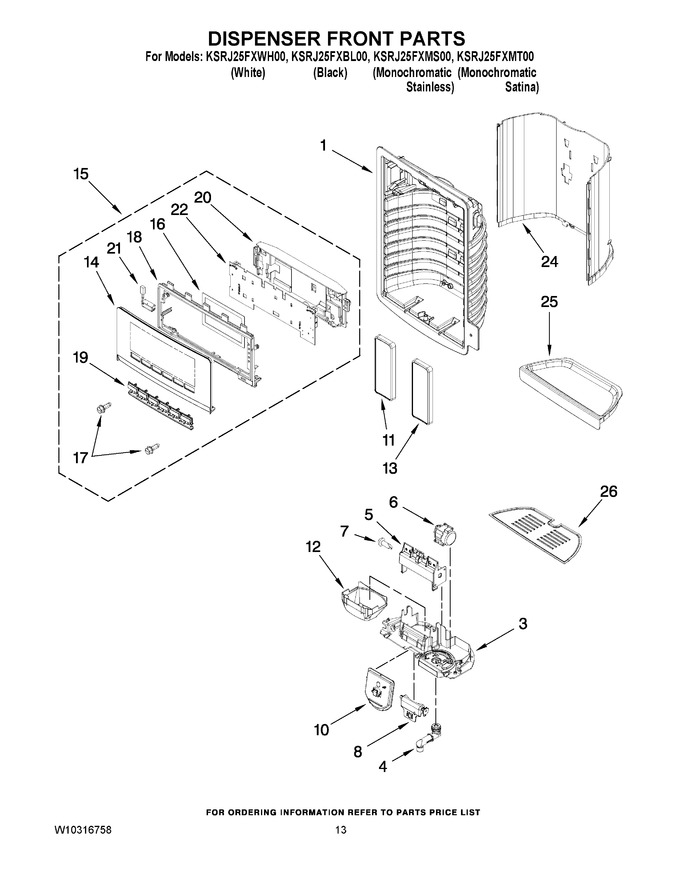 Diagram for KSRJ25FXMS00