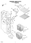 Diagram for 04 - Freezer Liner Parts