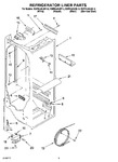 Diagram for 02 - Refrigerator Liner Parts