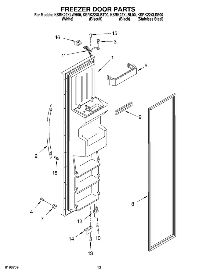 Diagram for KSRK22XLSS00