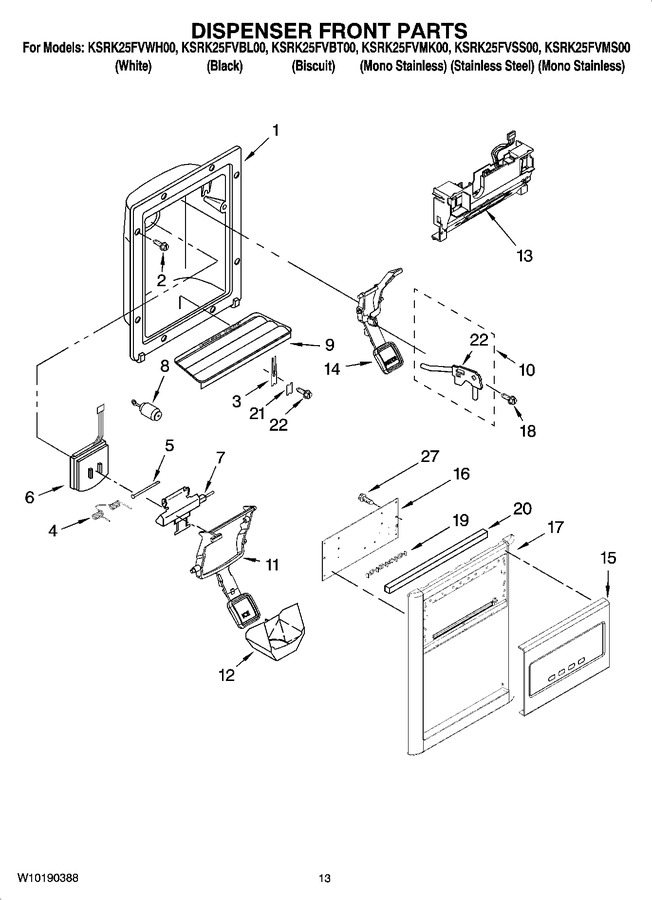 Diagram for KSRK25FVWH00