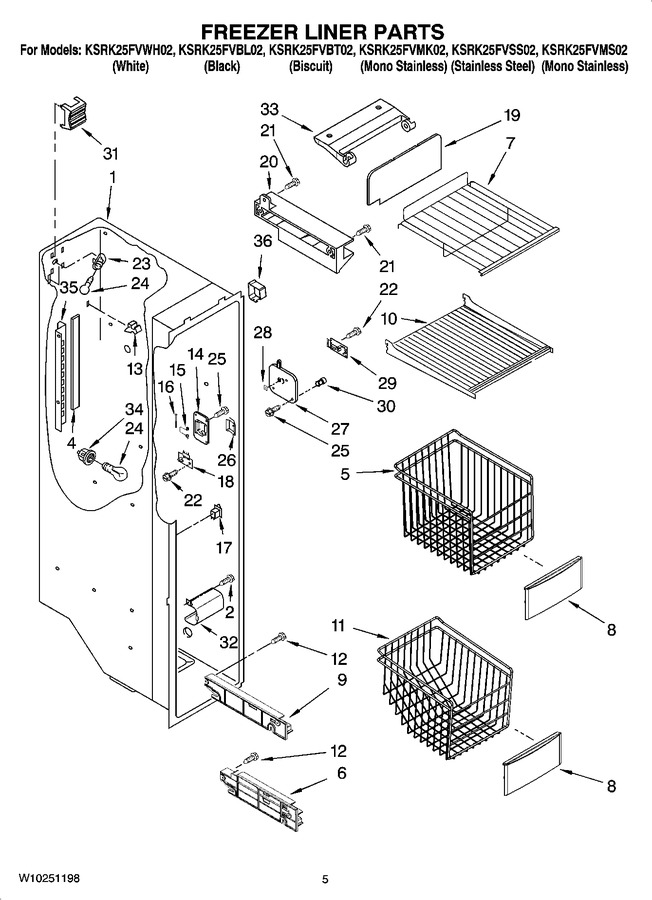 Diagram for KSRK25FVBL02